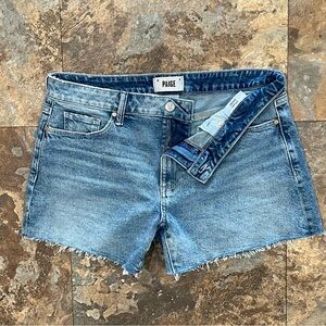 Paige Dylan Cuff Cutoff Denim Shorts size 30